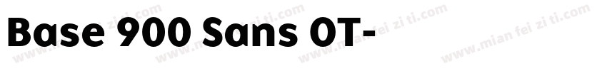 Base 900 Sans OT字体转换